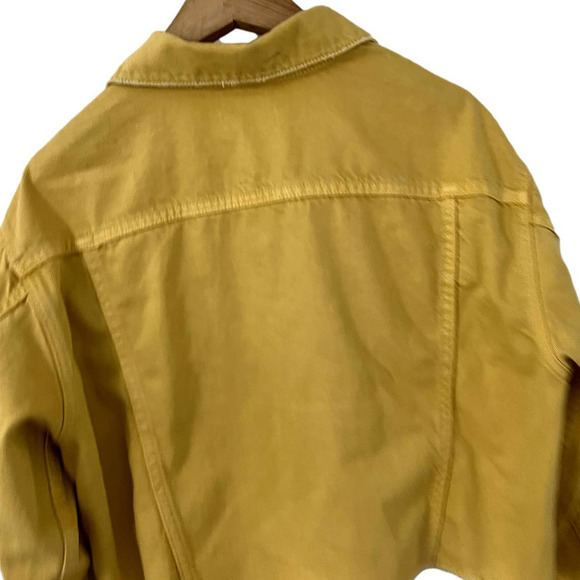 Boyish By Her Designed In Los Angeles Harvey Butter Yellow Denim Jacket  Size XS - Picture 7 of 10